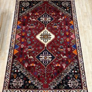 ペルシャ絨毯　トライバルラグ　シラーズ