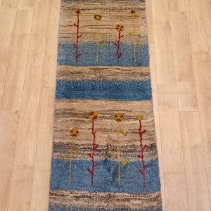 【ブルー系】ペルシャ絨毯 ペルシャギャッベ